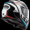 LS2 FF800 STORM II RACER HELMET (Gloss White Blue) - AlwaysRiding