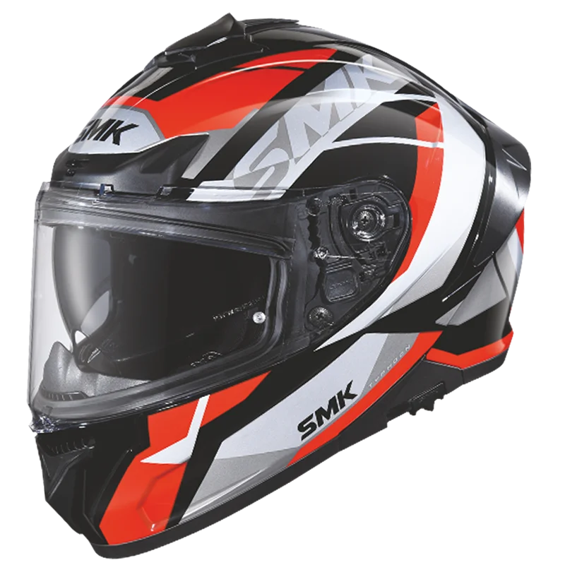 SMK TYPHOON STYLE HELMET MA236 (Matt Black Red) - AlwaysRiding