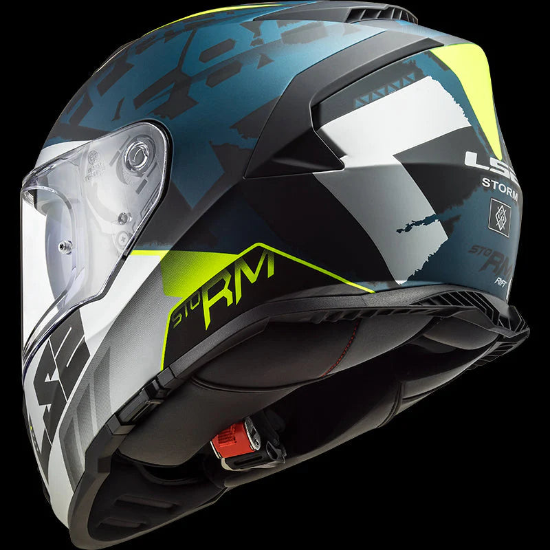 LS2 FF800 STORM II SPRINTER HELMET (Matt Silver Black Cobalt) - AlwaysRiding