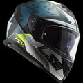 LS2 FF800 STORM II SPRINTER HELMET (Matt Silver Black Cobalt) - AlwaysRiding
