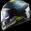 LS2 FF800 STORM II SPRINTER HELMET (Matt Silver Black Cobalt) - AlwaysRiding