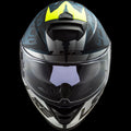 LS2 FF800 STORM II SPRINTER HELMET (Matt Silver Black Cobalt) - AlwaysRiding