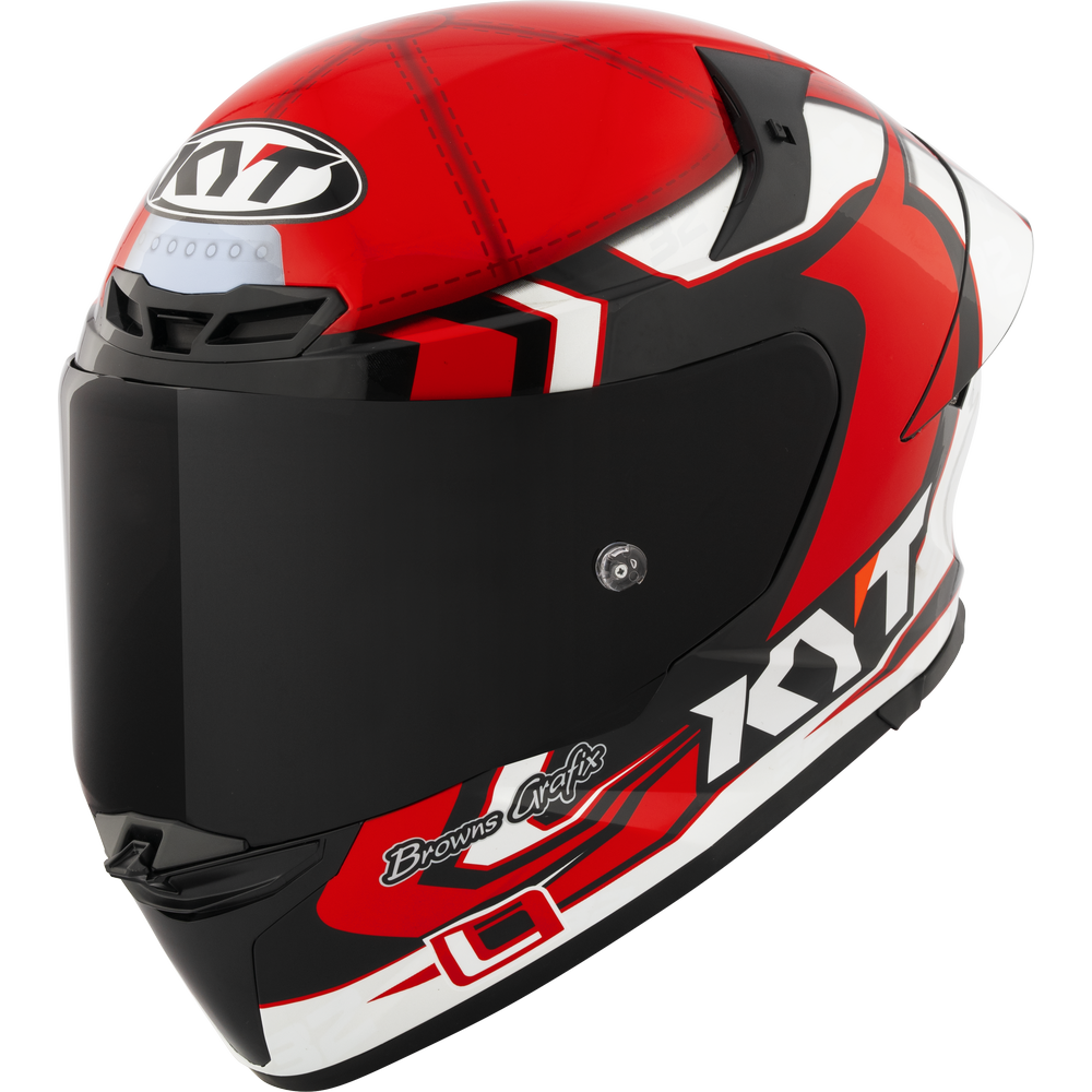 KYT TT-REVO BAYLISS REPLICA HELMET (Gloss Red)