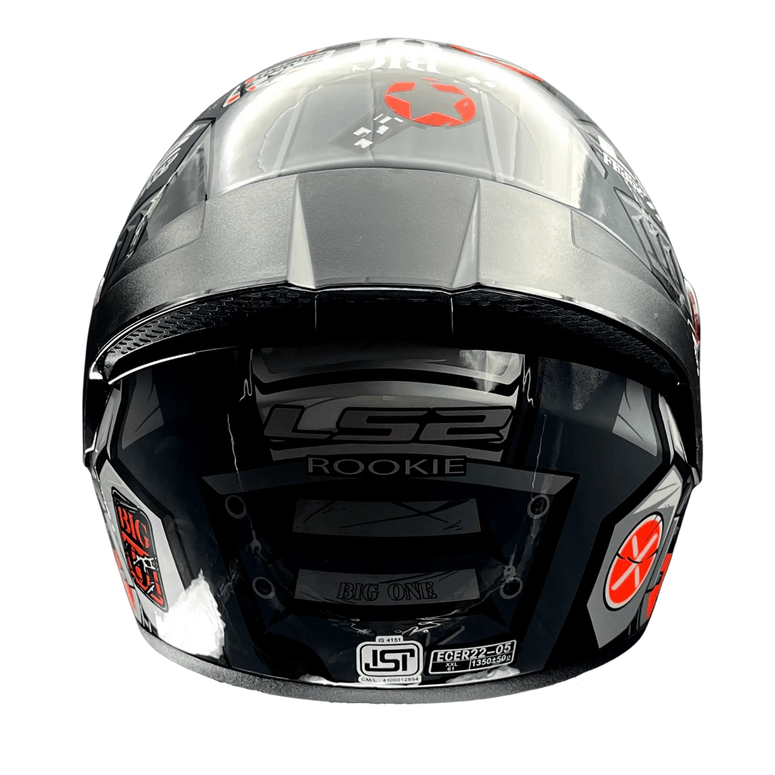 LS2 FF352 ROOKIE BIG ONE HELMET (Gloss Grey Orange)