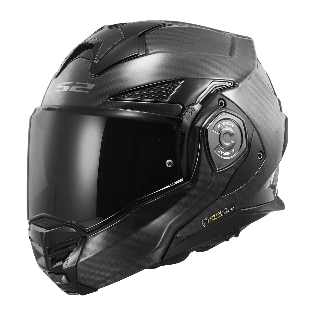 LS2 FF901 ADVANT X SOLID CARBON HELMET (Gloss Black)