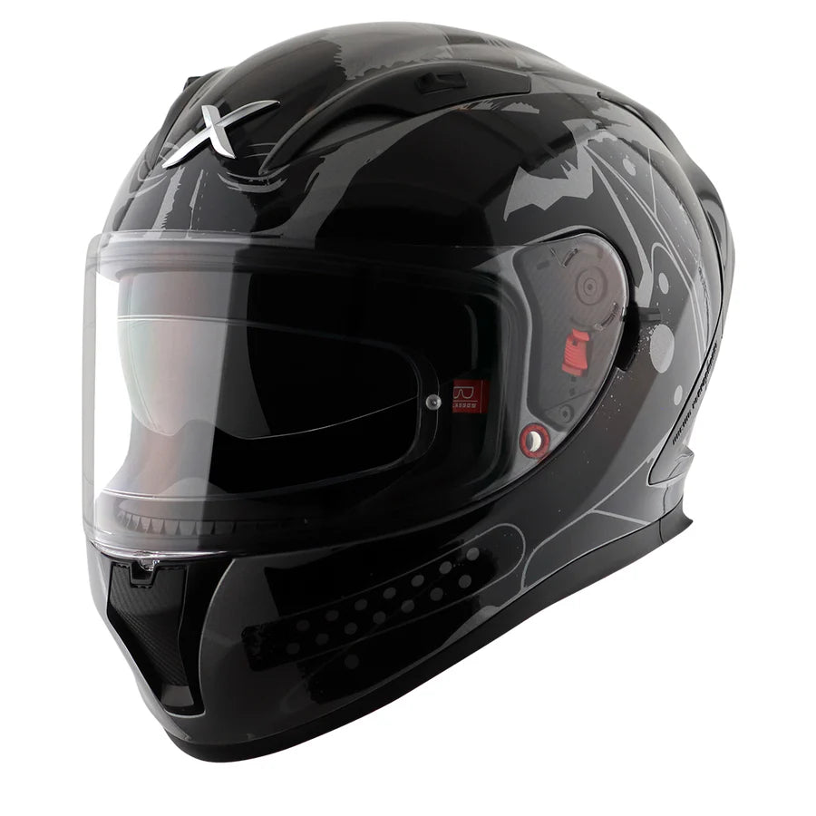 AXOR STREET DC BATMAN HELMET (Gloss Anthracite) - AlwaysRiding