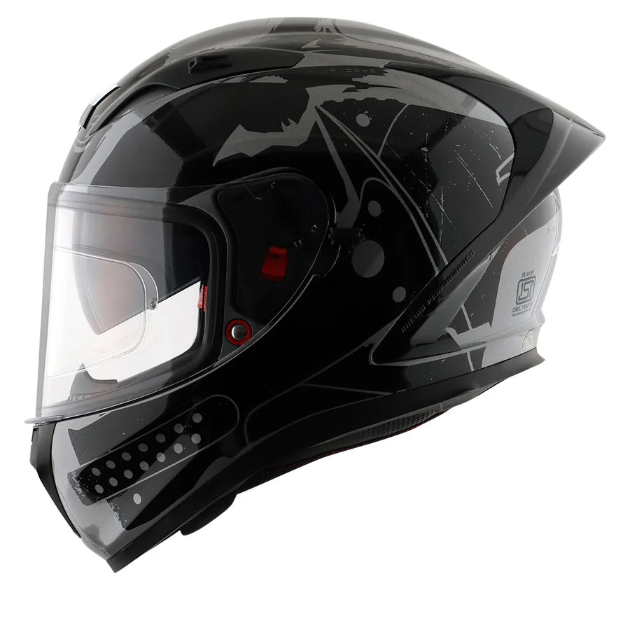 AXOR STREET DC BATMAN HELMET (Gloss Anthracite) - AlwaysRiding