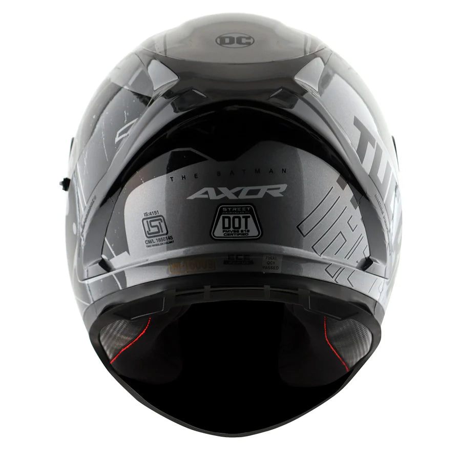 AXOR STREET DC BATMAN HELMET (Gloss Anthracite) - AlwaysRiding