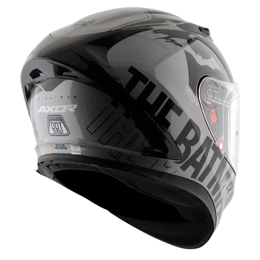 AXOR STREET DC BATMAN HELMET (Gloss Anthracite) - AlwaysRiding