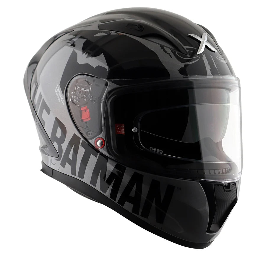 AXOR STREET DC BATMAN HELMET (Gloss Anthracite) - AlwaysRiding