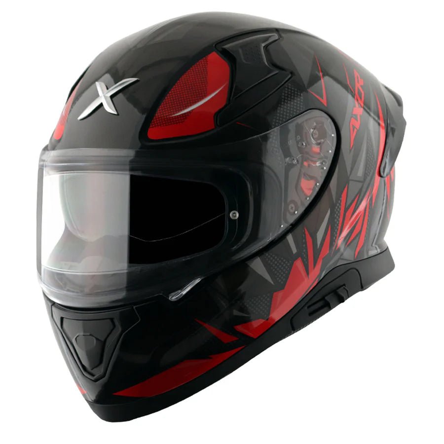 AXOR APEX HUNTER HELMET (Gloss Black Red) - AlwaysRiding