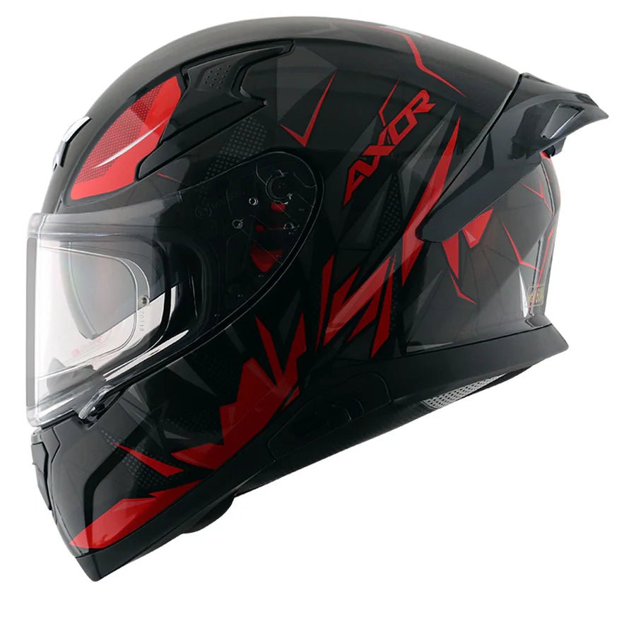 AXOR APEX HUNTER HELMET (Gloss Black Red) - AlwaysRiding