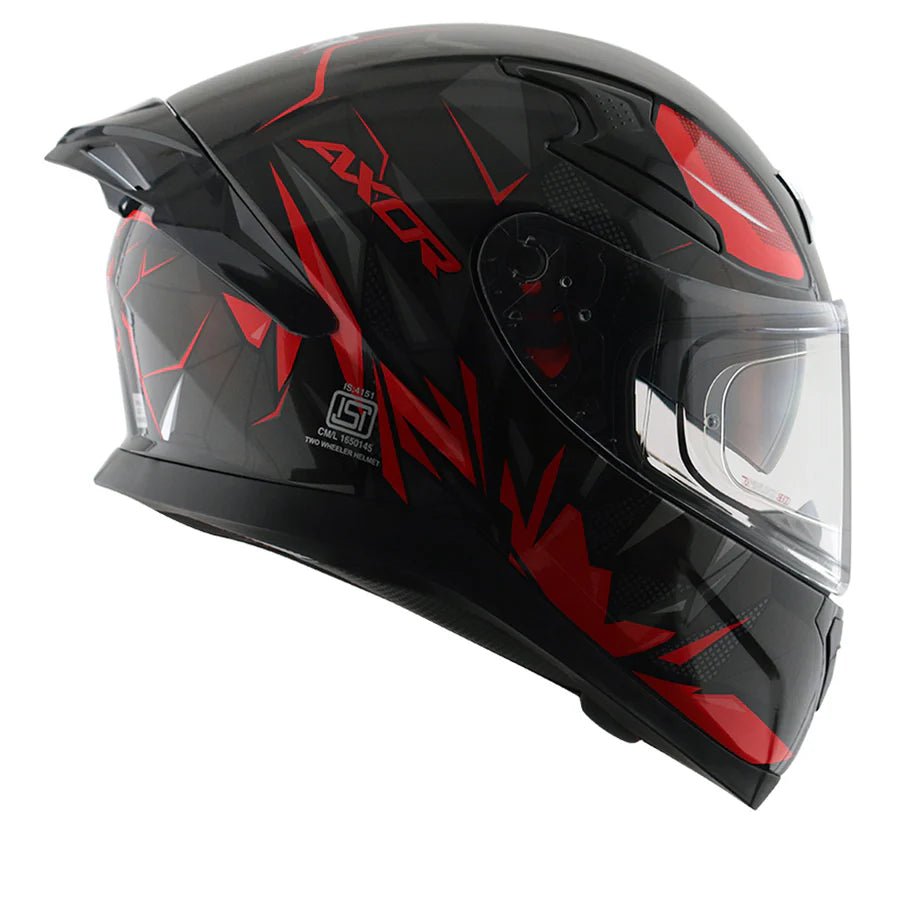 AXOR APEX HUNTER HELMET (Gloss Black Red) - AlwaysRiding