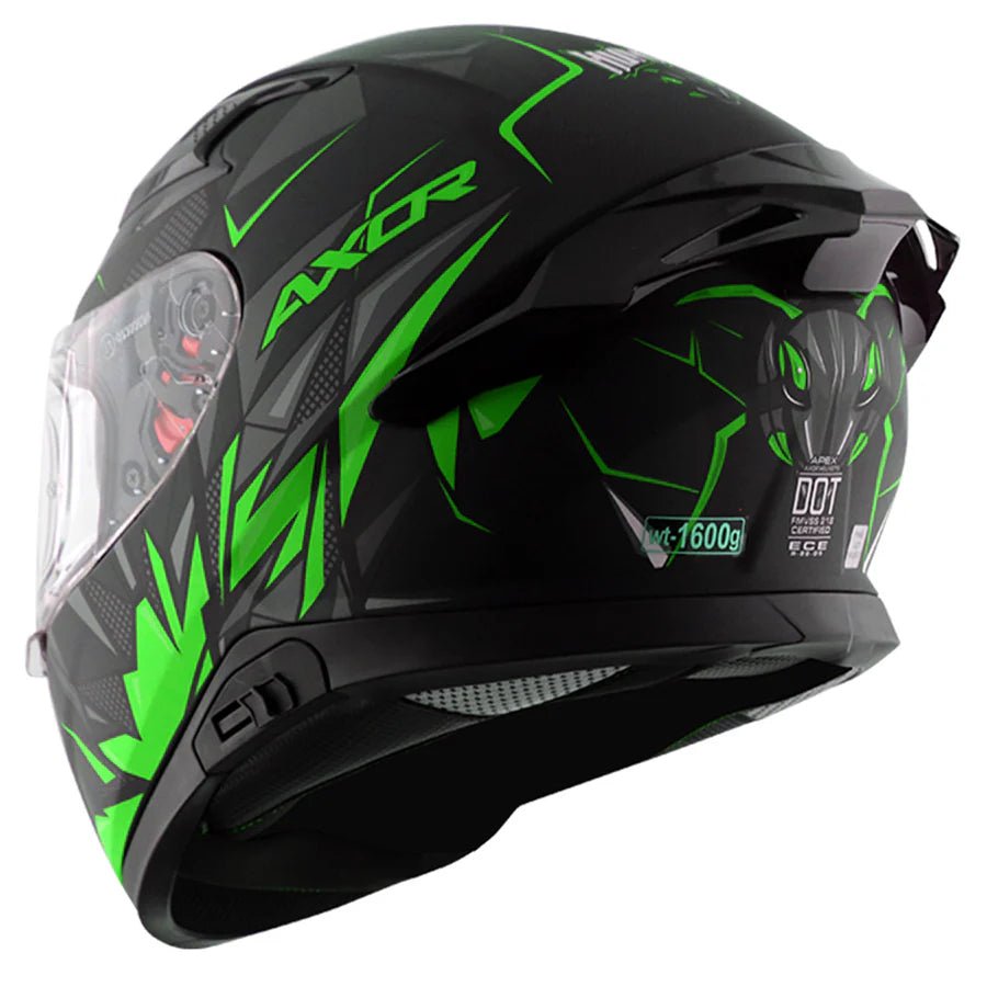 AXOR APEX HUNTER HELMET (Dull Black Green) - AlwaysRiding