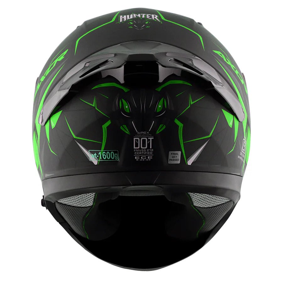 AXOR APEX HUNTER HELMET (Dull Black Green) - AlwaysRiding