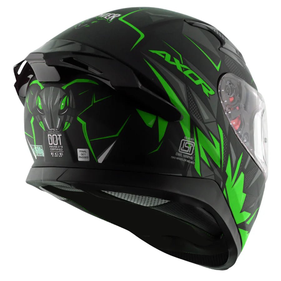 AXOR APEX HUNTER HELMET (Dull Black Green) - AlwaysRiding