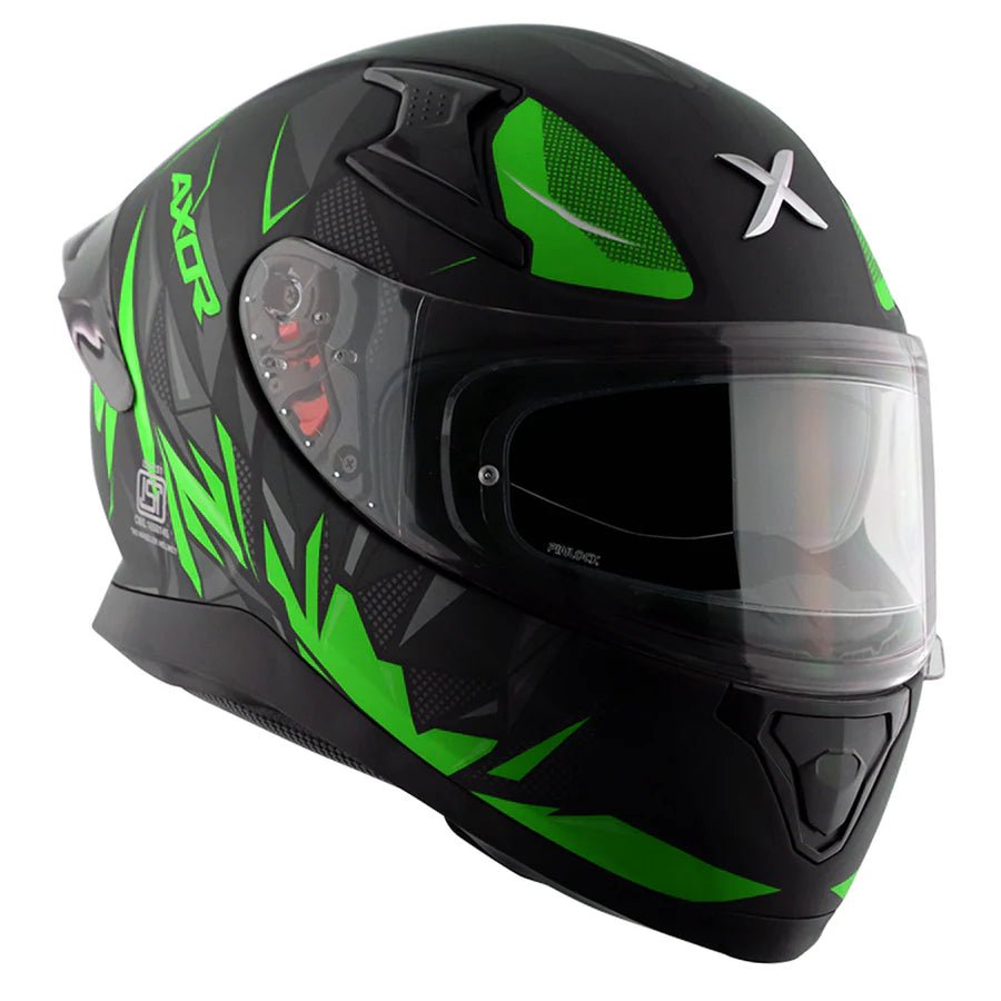 AXOR APEX HUNTER HELMET (Dull Black Green) - AlwaysRiding