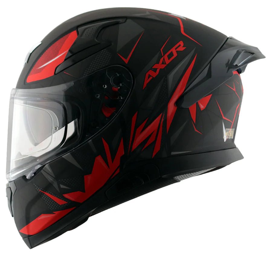 AXOR APEX HUNTER HELMET (Dull Black Red) - AlwaysRiding