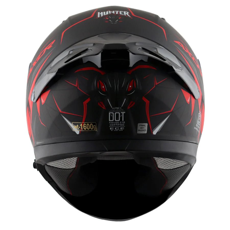 AXOR APEX HUNTER HELMET (Dull Black Red) - AlwaysRiding