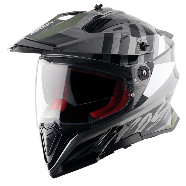 AXOR X-CROSS ORBIT DUAL VISOR HELMET (Gloss Grey)