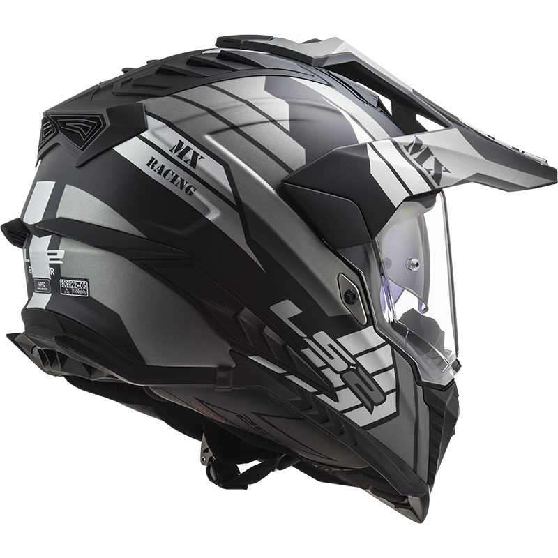 LS2 MX701 EXPLORER ATLANTIS HELMET (Matt Black Titanium) - AlwaysRiding
