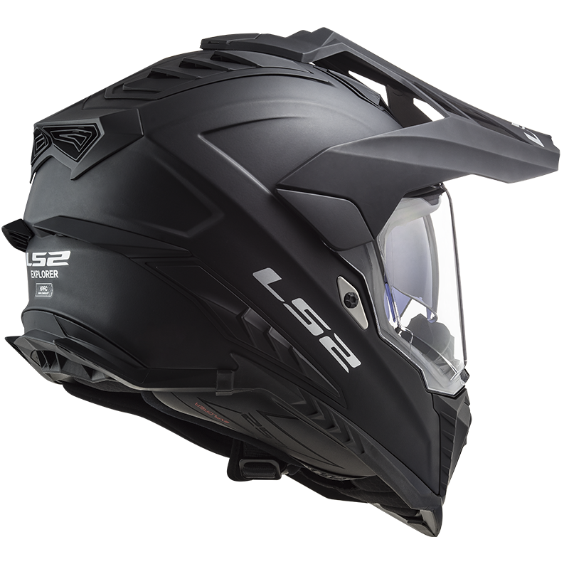 LS2 MX701 EXPLORER SOLID HELMET (Matt Black) - AlwaysRiding