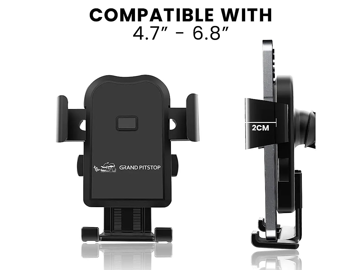 GPS  Cool Grip B1 Bike Handle Bar Mobile Holder - One Click Locking - Black - AlwaysRiding