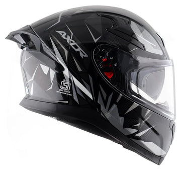 AXOR APEX HUNTER HELMET (Gloss Black Grey) - AlwaysRiding