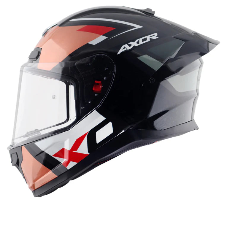 AXOR SABER X-SPORT HELMET (Gloss Black Orange) - Main Image