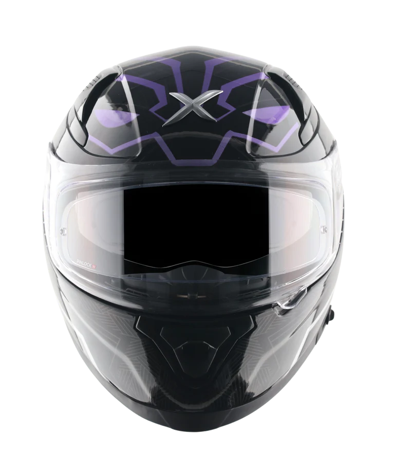 AXOR APEX MARVEL BLACK PANTHER HELMET (Gloss Black Purple)