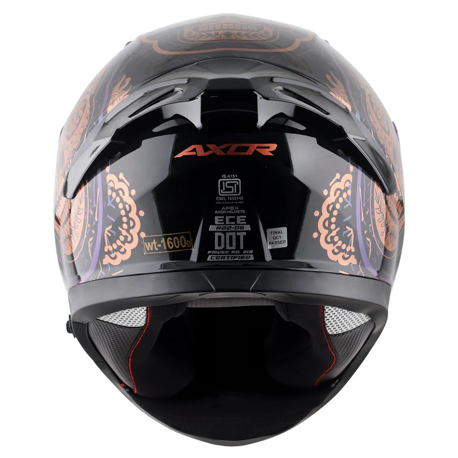 AXOR APEX TRANCE HELMET (Gloss Black Gold) - AlwaysRiding