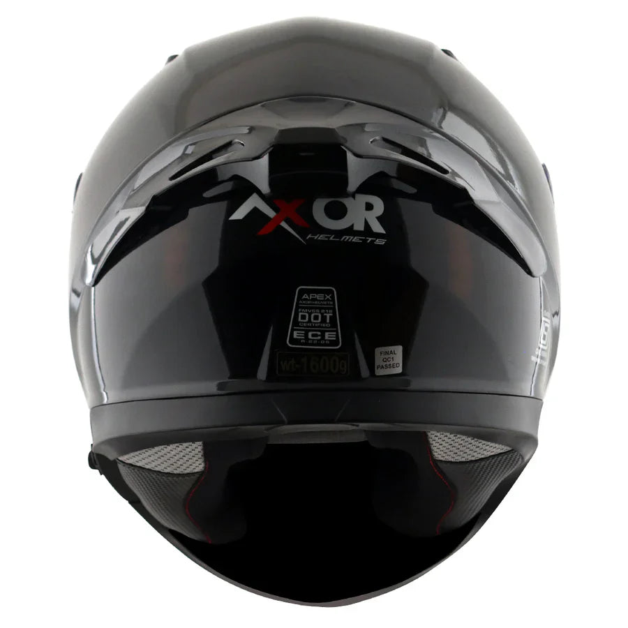 AXOR APEX SOLID HELMET (Gloss Black) - AlwaysRiding