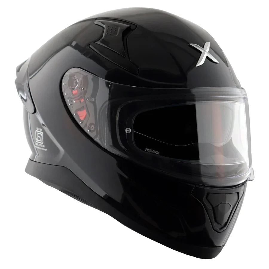 AXOR APEX SOLID HELMET (Gloss Black) - AlwaysRiding