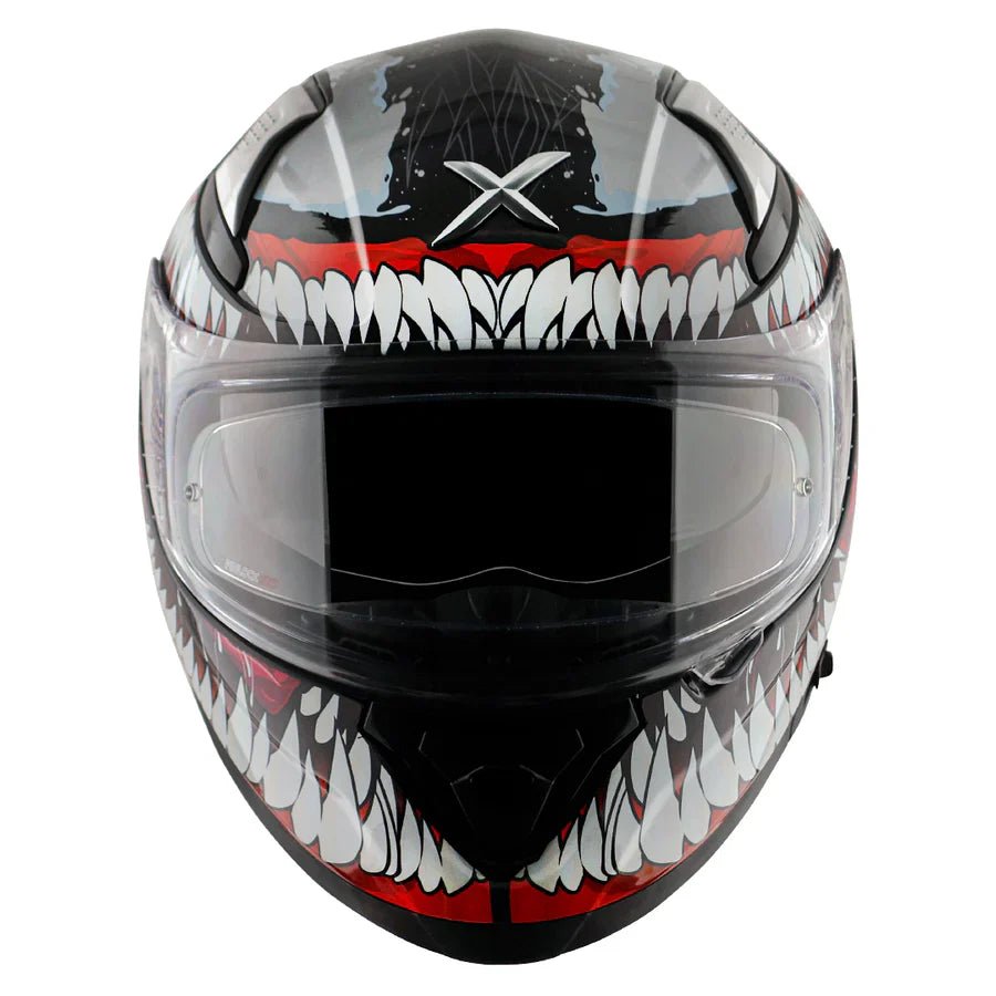 AXOR APEX MARVEL VENOM HELMET (Gloss Black Red) - AlwaysRiding