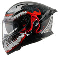 AXOR APEX MARVEL VENOM HELMET (Gloss Black Red) - AlwaysRiding