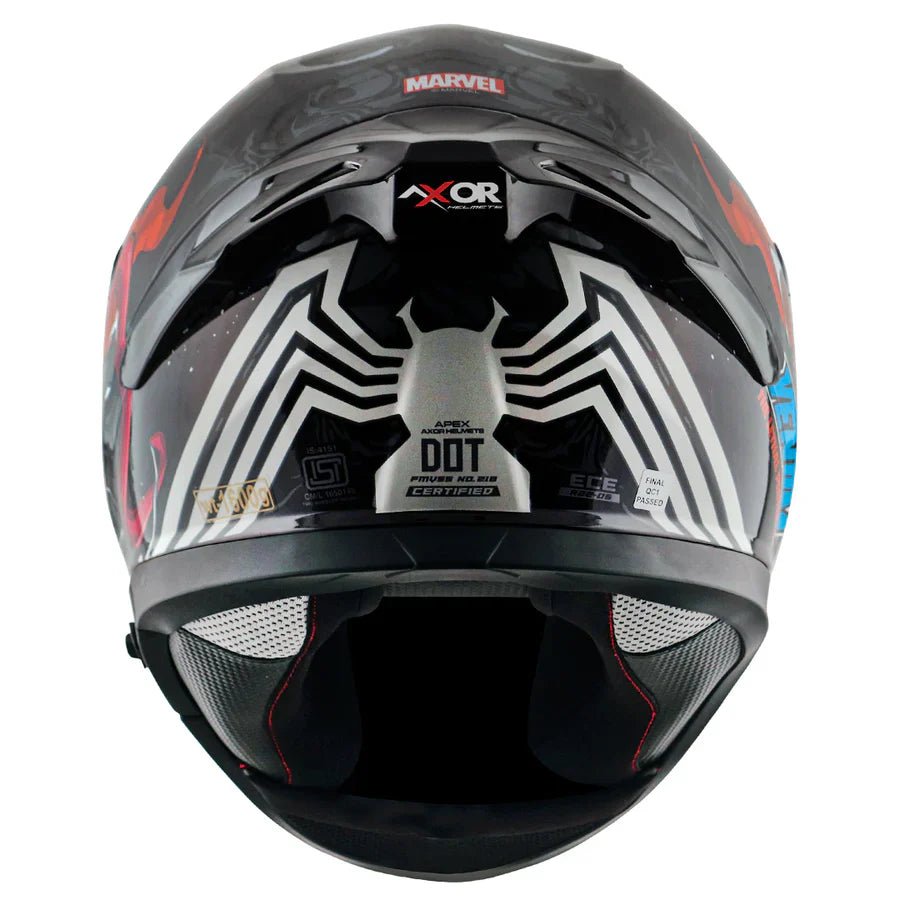 AXOR APEX MARVEL VENOM HELMET (Gloss Black Red) - AlwaysRiding