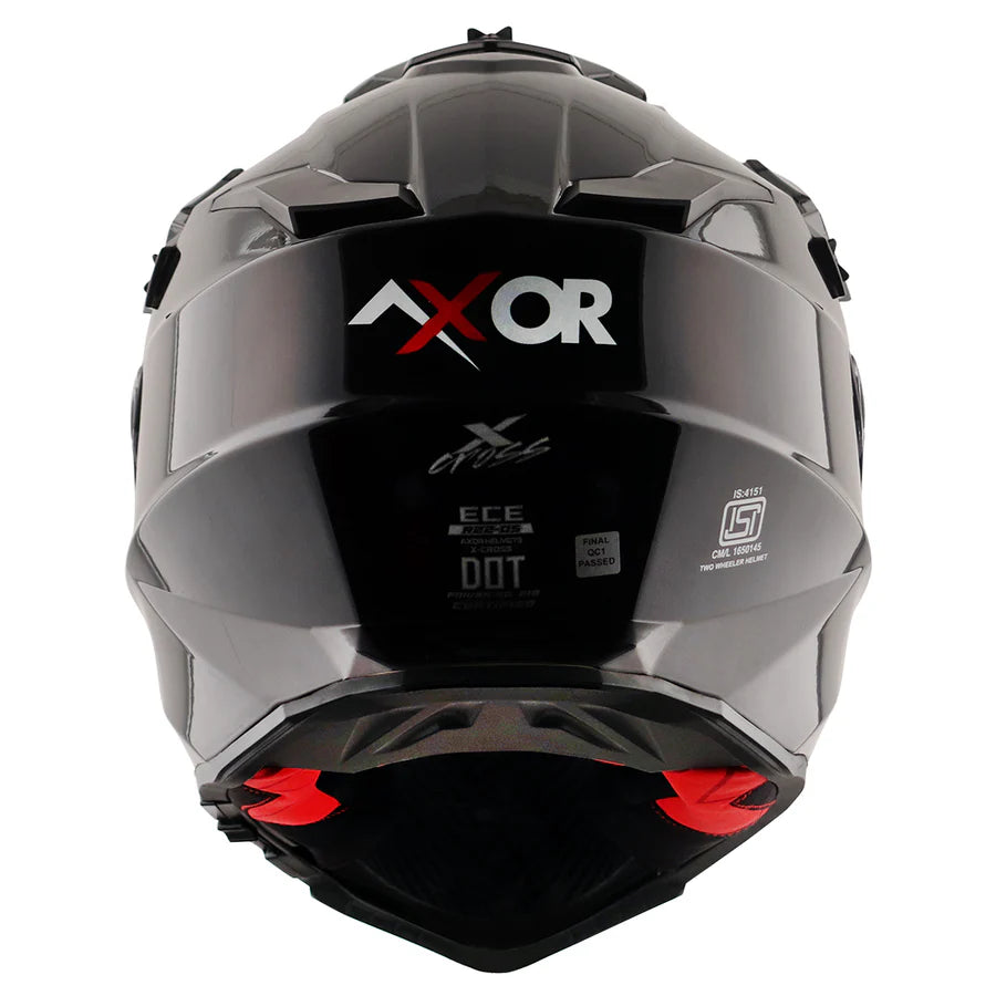 AXOR X-CROSS DUAL VISOR HELMET (Gloss Black) - AlwaysRiding