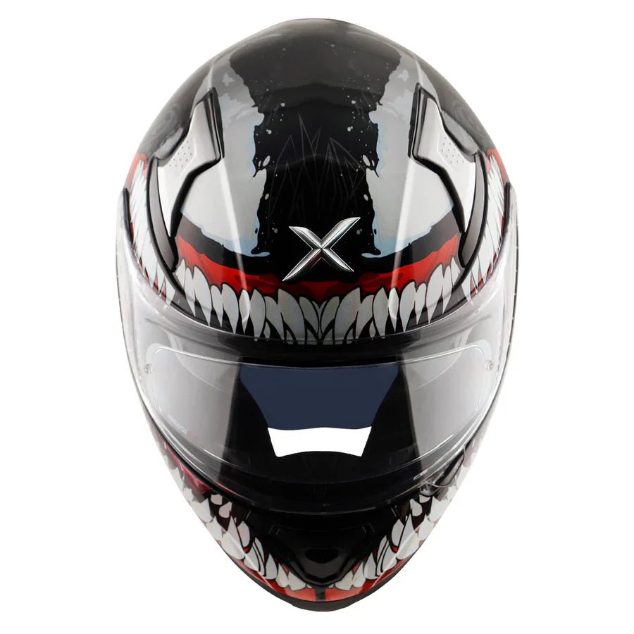 AXOR APEX MARVEL VENOM HELMET (Gloss Black Red) - AlwaysRiding