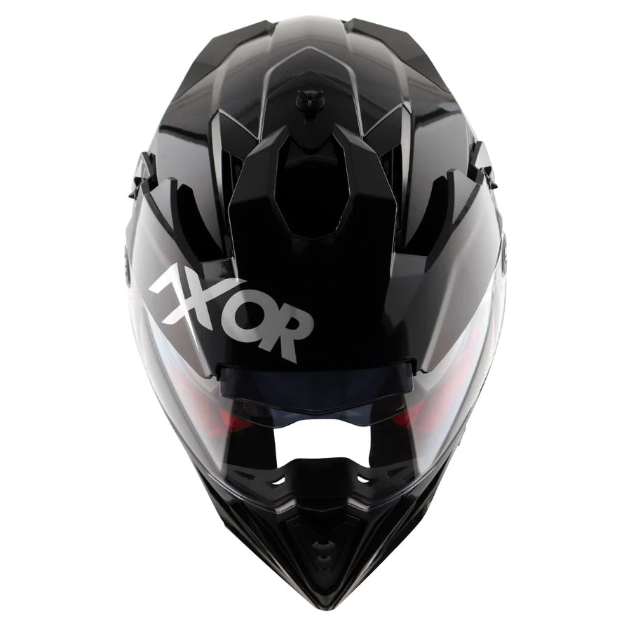 AXOR X-CROSS DUAL VISOR HELMET (Gloss Black) - AlwaysRiding