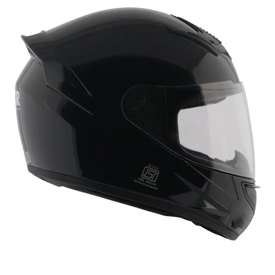 AXOR RAGE SOLID HELMET (Gloss Black) - AlwaysRiding