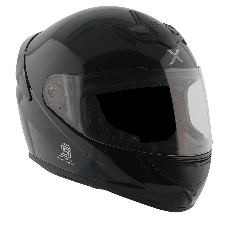 AXOR RAGE SOLID HELMET (Gloss Black) - AlwaysRiding