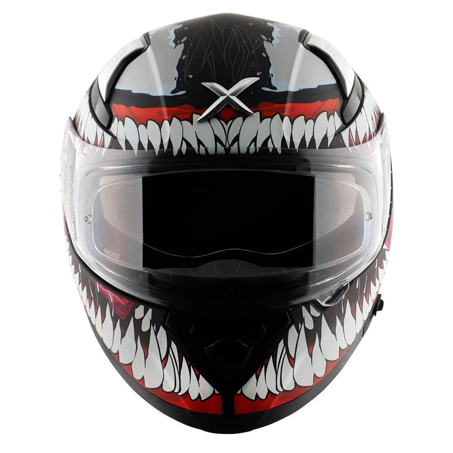 AXOR APEX MARVEL VENOM HELMET (Dull Black Red) - AlwaysRiding