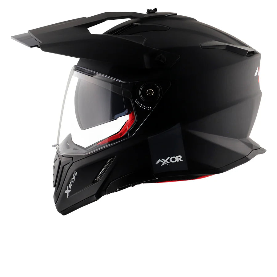 AXOR X-CROSS DUAL VISOR HELMET (Dull Black) - AlwaysRiding