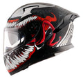 AXOR APEX MARVEL VENOM HELMET (Dull Black Red) - AlwaysRiding