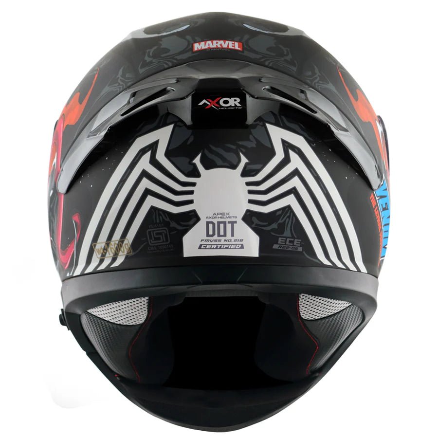 AXOR APEX MARVEL VENOM HELMET (Dull Black Red) - AlwaysRiding