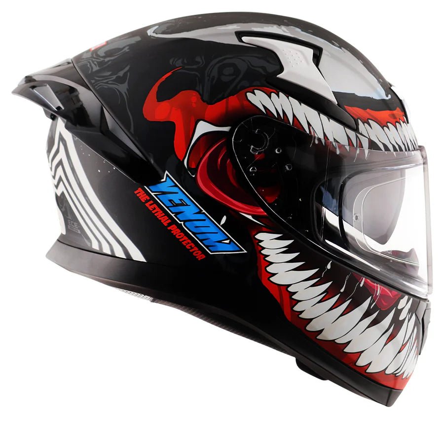 AXOR APEX MARVEL VENOM HELMET (Dull Black Red) - AlwaysRiding