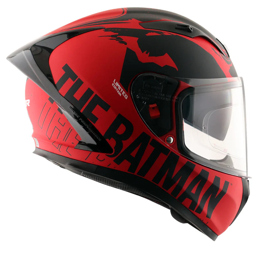 AXOR STREET DC BATMAN HELMET (Dull Red) - AlwaysRiding