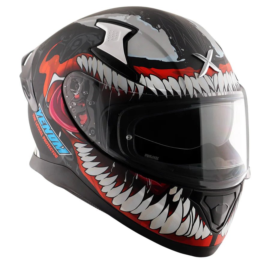 AXOR APEX MARVEL VENOM HELMET (Dull Black Red) - AlwaysRiding
