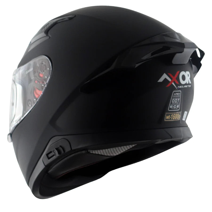 AXOR APEX SOLID HELMET (Dull Black) - AlwaysRiding