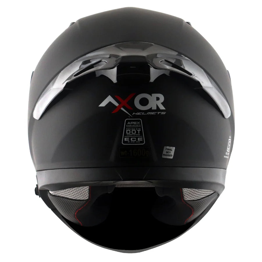AXOR APEX SOLID HELMET (Dull Black) - AlwaysRiding